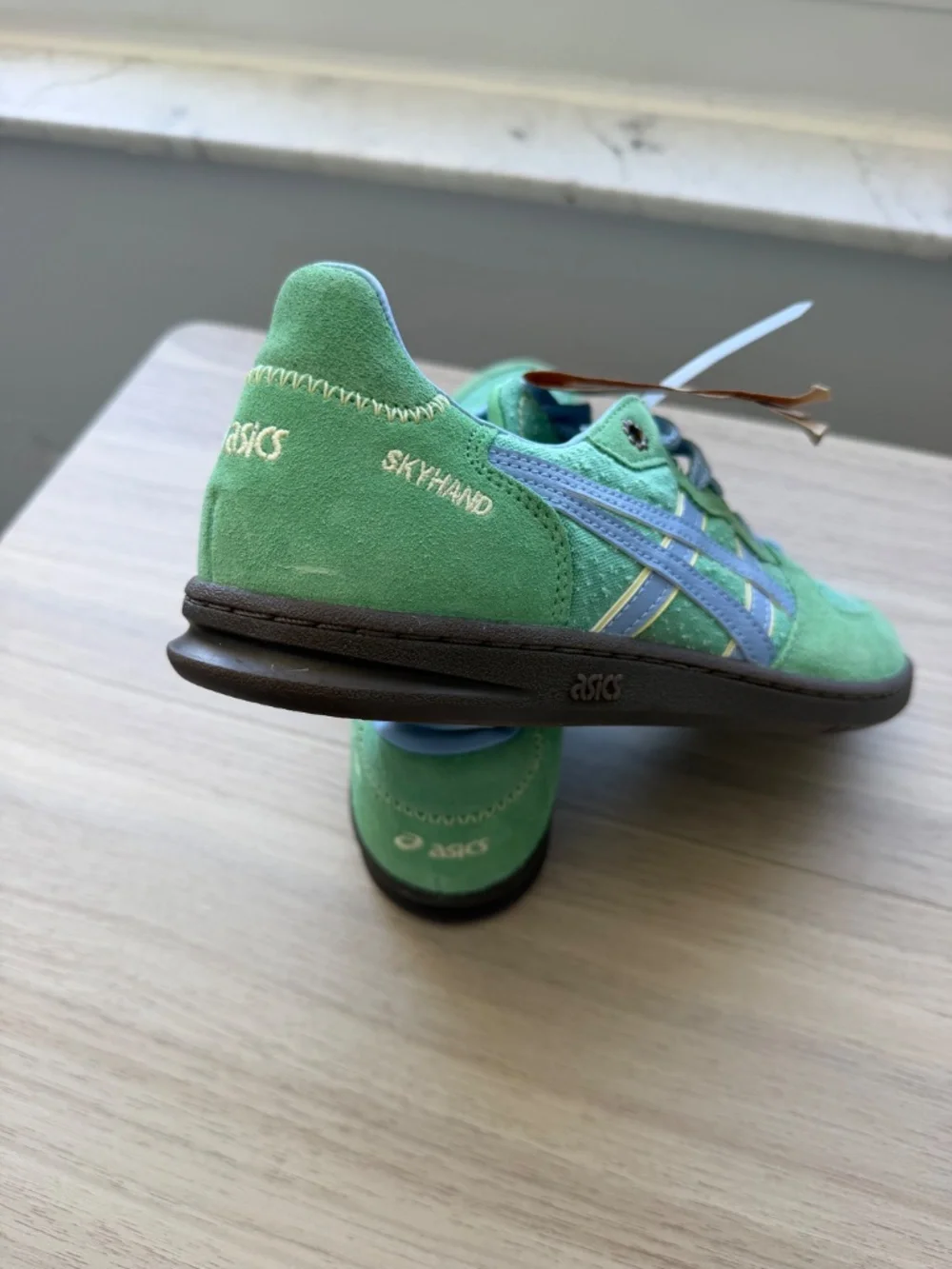 ASICS Green Sneakers Size 7 | New with Tags | Suede & Mesh Athletic Shoes